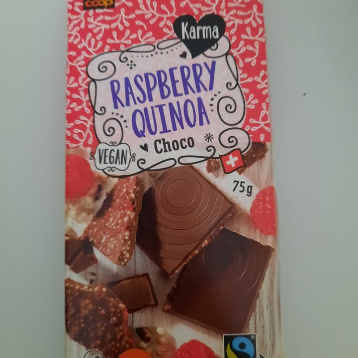 photo of Coop Karma Raspberry Quinoa Choco shared by @giusii on  02 Nov 2022 - review
