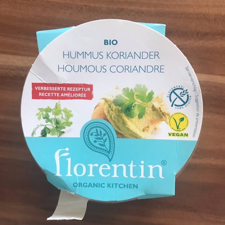 photo of Florentin Bio Hummus Koriander shared by @liviaslunch on  03 Jul 2022 - review