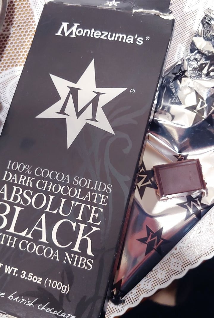 photo of Montezuma's 100% Cocoa Absolute Black Dark Chocolate shared by @paulafromtwoson on  06 Dec 2019 - review