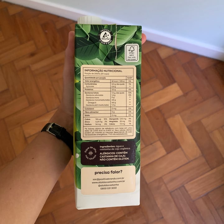review photo of A Tal da Castanha Bebida vegetal shared by @anaescaleira on 04 May 2022 - review