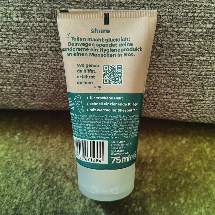 photo of Share Pflegende Handcreme Limette & Koriander shared by @domcsiwill on  17 Sep 2021 - review