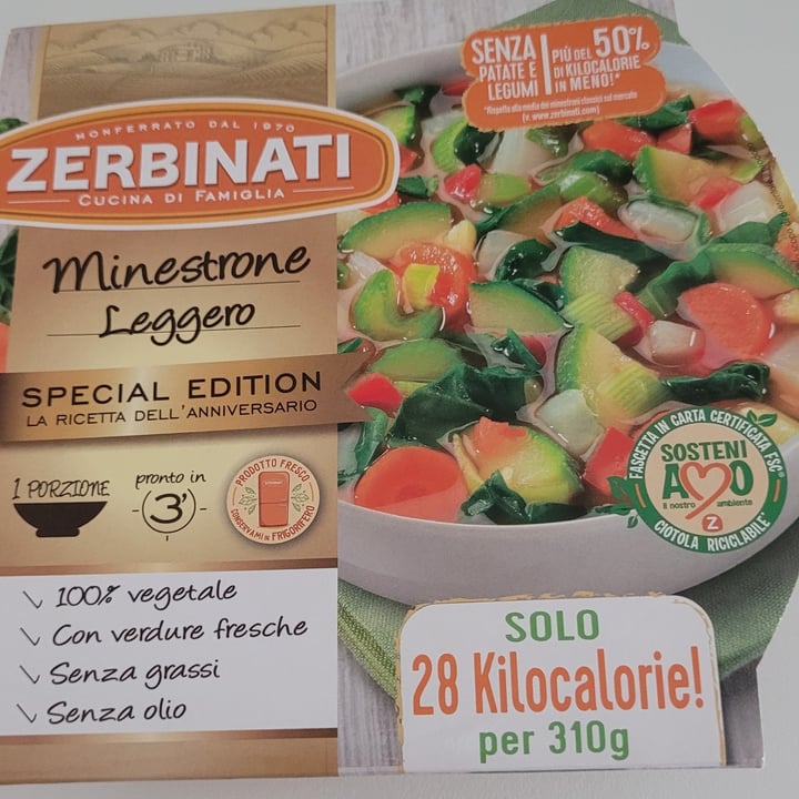 review photo of Zerbinati Minestrone Leggero shared by @22abillion on 25 Sep 2022 - review