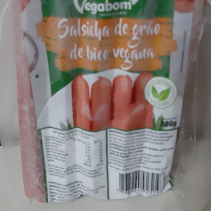 photo of Vegabom Salsicha de grão de bico vegana shared by @sandrafuzetto on  13 Sep 2022 - review