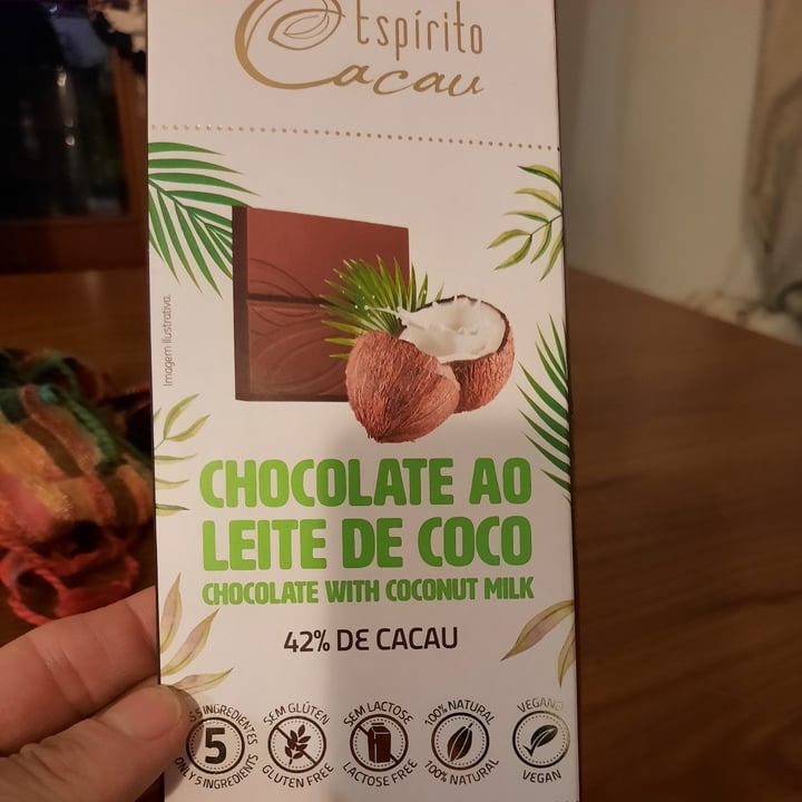 photo of Espírito Cacau Chocolate ao Leite de Coco shared by @lucianafaga on  25 Sep 2022 - review