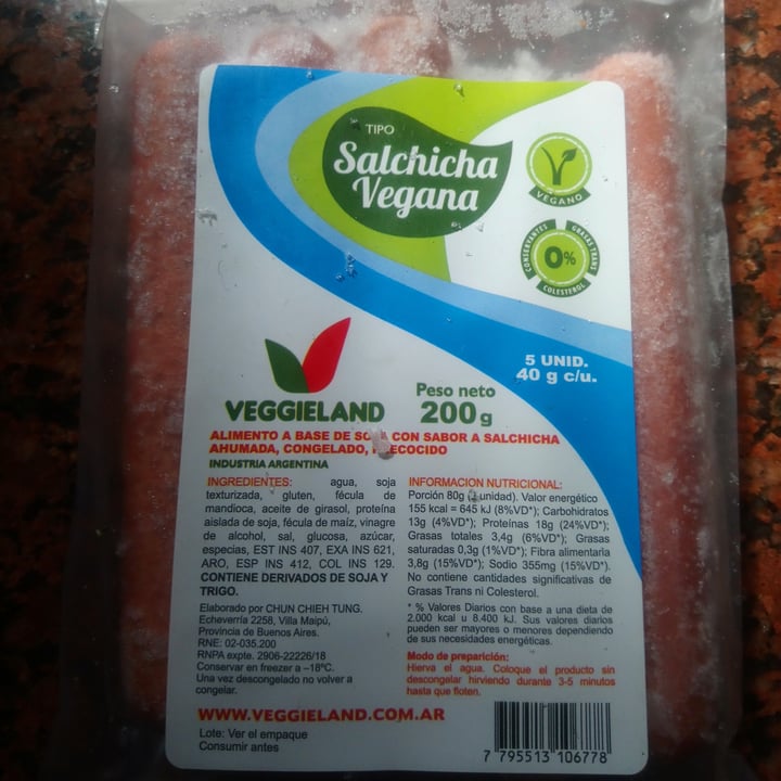 review photo of Veggieland Salchichas Veganas shared by @enoughisenough on 23 Aug 2020 - review