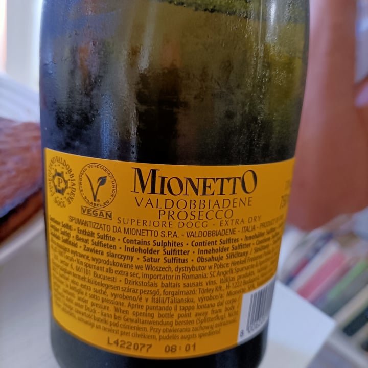 photo of Mionetto prosecco Mionetto prosecco valdobbiadene shared by @giancarlo on  06 Sep 2022 - review