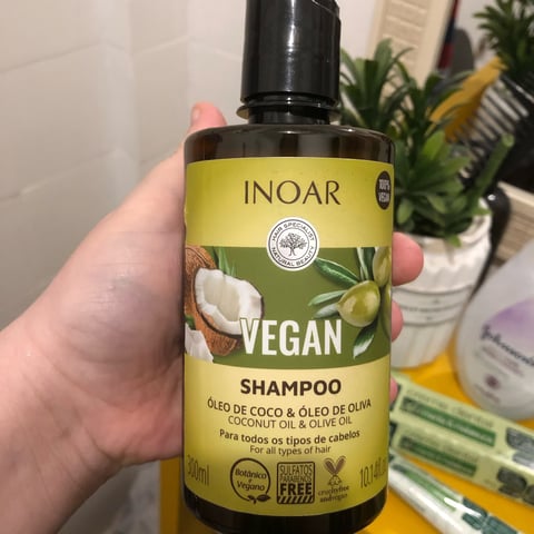 Inoar INOAR Vegan Shampoo Óleo de Côco e Óleo de Oliva Reviews