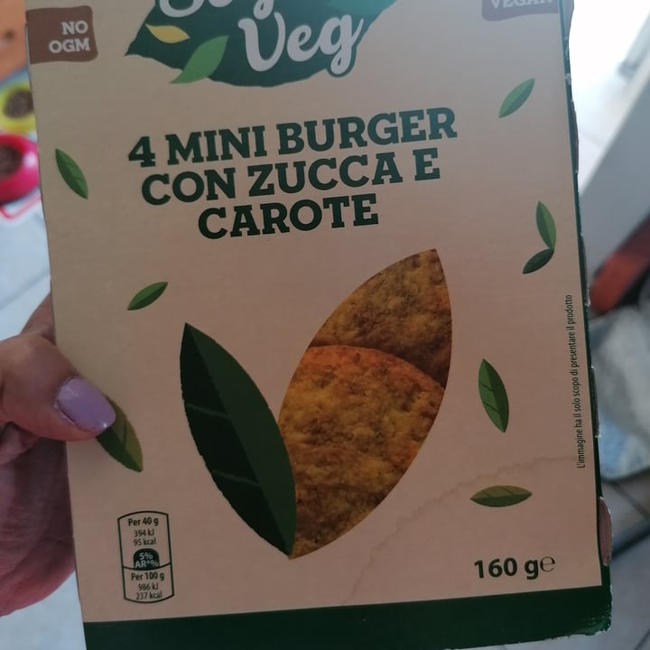 photo of Sogno veg 4 mini burger con zucca e carote shared by @ladaze on  05 Jul 2022 - review