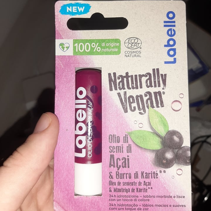 photo of Labello Naturally Vegan - Açai & Karité shared by @ermelinda on  29 Aug 2022 - review