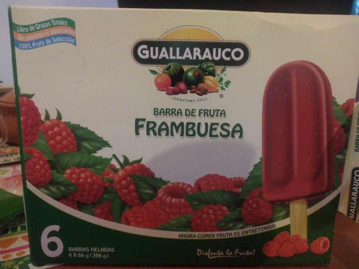 photo of Guallarauco Barra de Fruta Frambuesa shared by @xxpablitoxx on  13 Apr 2020 - review