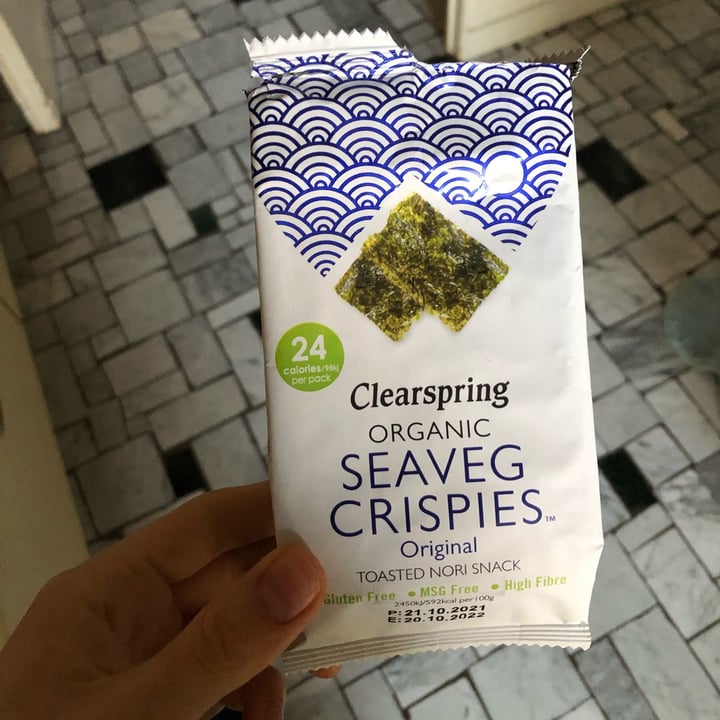 photo of Clearspring Organic Seaveg Crispies Original shared by @carmelau on  24 Mar 2022 - review
