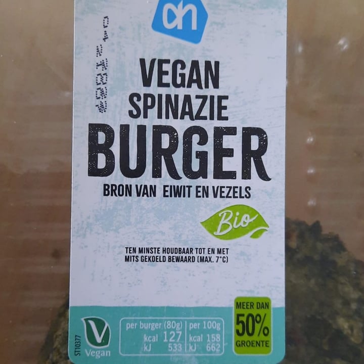 photo of Albert Heijn AH Spinazie burger shared by @rossella97 on  06 Apr 2022 - review