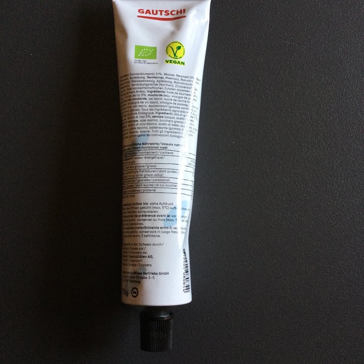 review photo of Gautschi Bio Veganaise Di Riso shared by @toporagno on 09 Apr 2022 - review