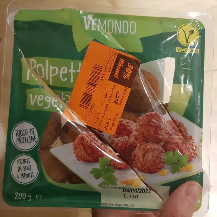 review photo of Vemondo Polpette Vegane shared by @ciccibet on 03 Jun 2022 - review