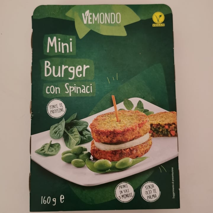 photo of Vemondo  mini burger Agli Spinaci shared by @aili59 on  15 Dec 2022 - review