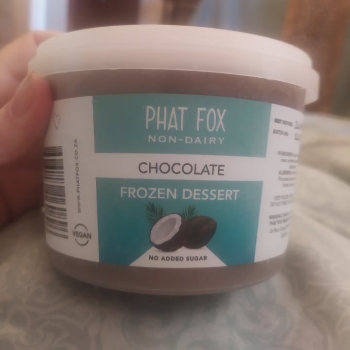 photo of Phat Fox Chocolate Frozen Dessert shared by @michthevegan on  06 Dec 2022 - review