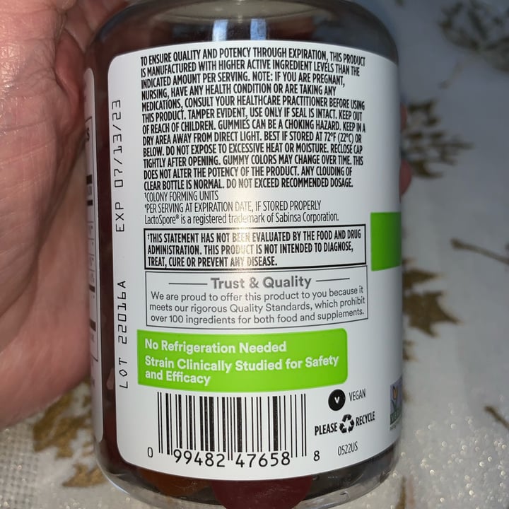 photo of 365 whole food market Probiotic Gummies shared by @usa-ute on  22 Sep 2022 - review