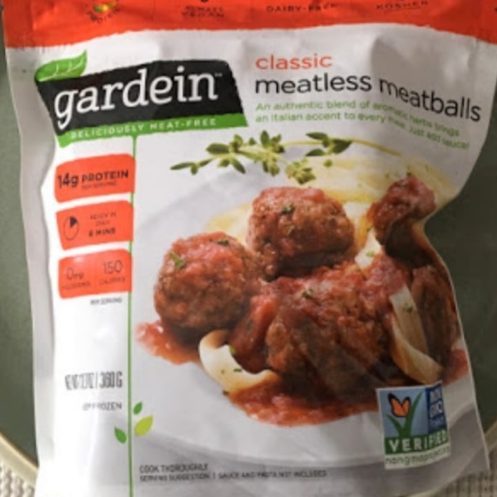 photo of Gardein Classic Meatless Meatballs shared by @cnance190620 on  21 May 2020 - review