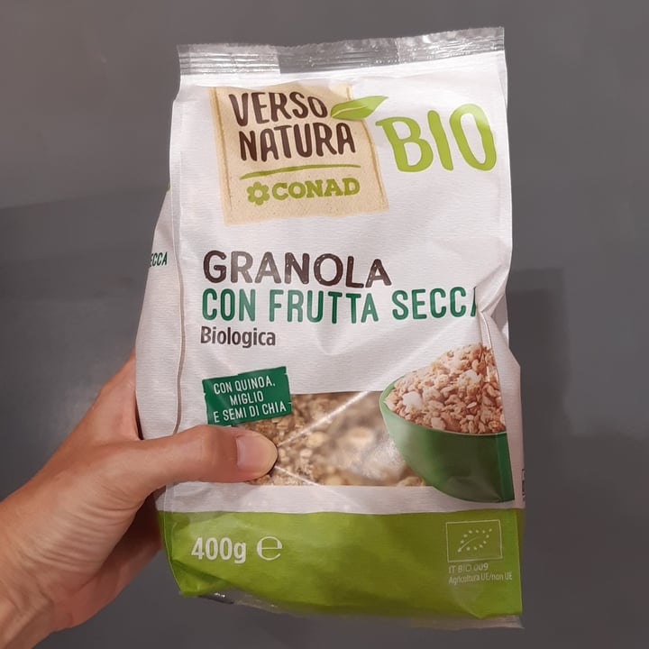 photo of Verso Natura Conad Bio  Granola con frutta secca shared by @carlotta86 on  05 Sep 2022 - review