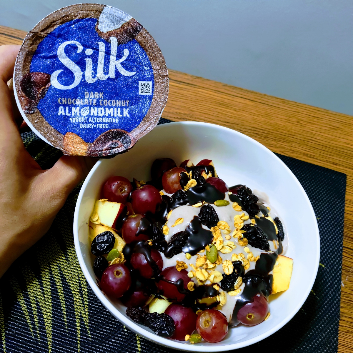 Silk Dark Chocolate Coconut Almond DairyFree Yogurt Alternative