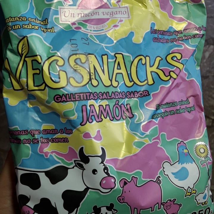 photo of Un Rincón Vegano Vegsnacks Galletas Saladas sabor Jamon shared by @gmsblack on  01 Nov 2020 - review