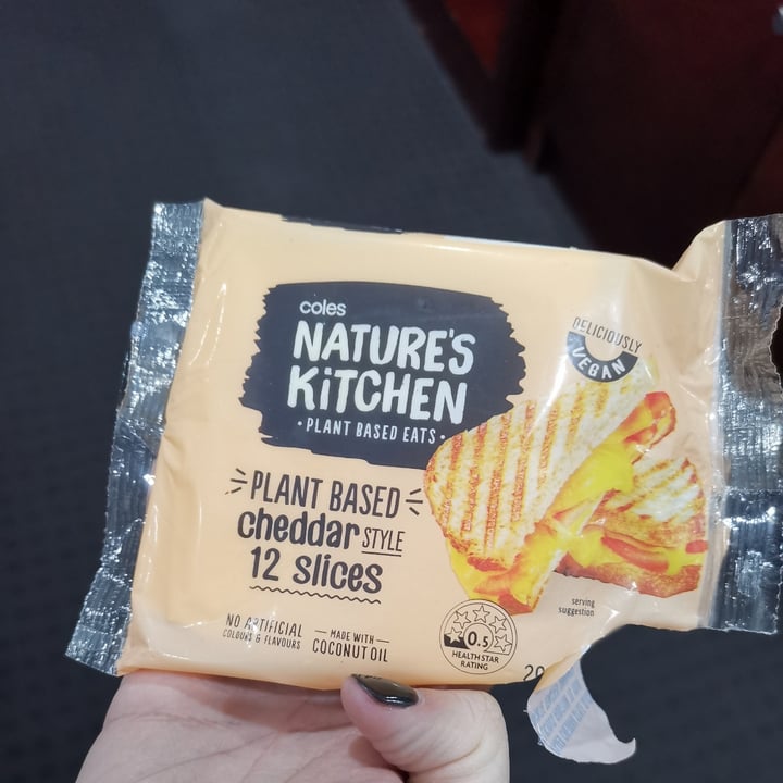 photo of Coles Nature's Kitchen Cheddar style 12 slices shared by @ananelia on  01 Dec 2022 - review