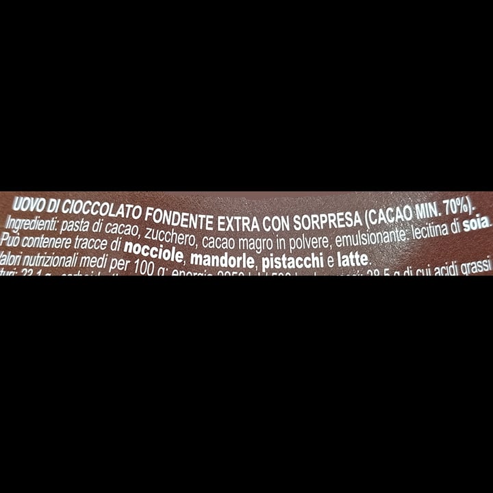 photo of Emilia Zaini Uovo di cioccolato fondente 70% shared by @bvega on  28 Mar 2022 - review