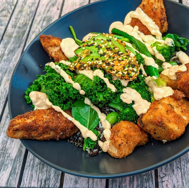 Photo of the dish “The famed kfc bowl”