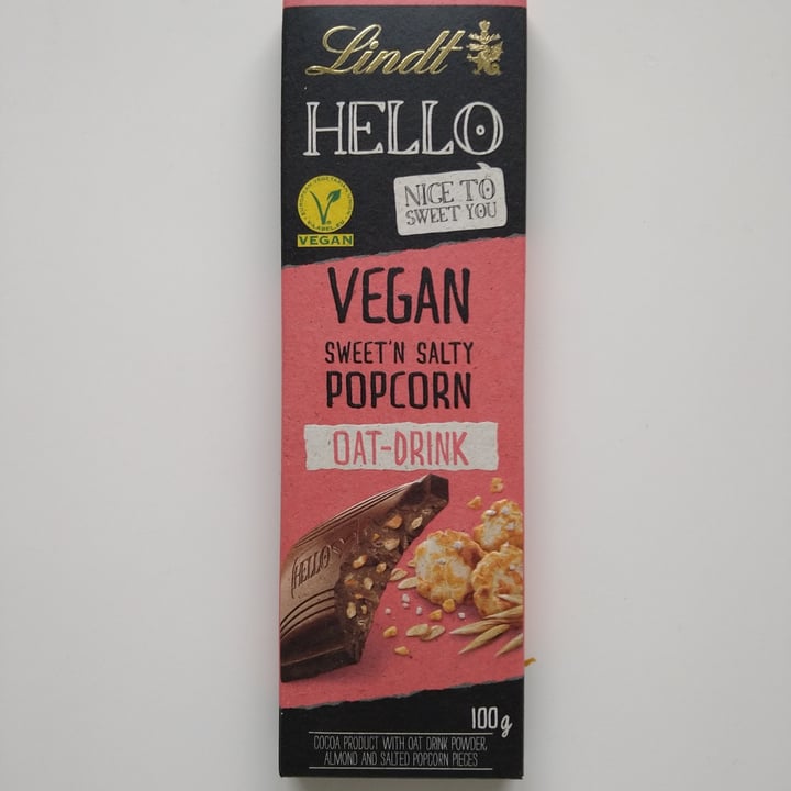 photo of Lindt Hello Sweet and Salty Popcorn shared by @nattbjorn on  15 Nov 2022 - review