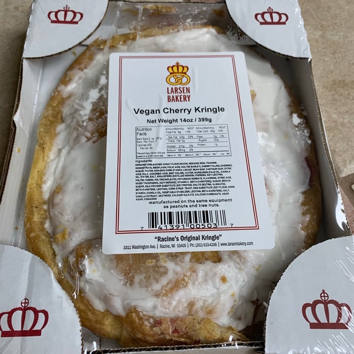 review photo of Larsen Bakery Cherry Kringle shared by @rdyaffe on 04 Oct 2020 - review