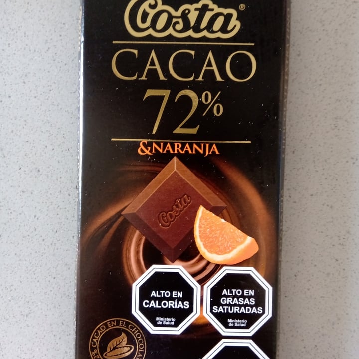 photo of Costa Chocolate 72% naranja shared by @rena0903 on  22 Sep 2020 - review