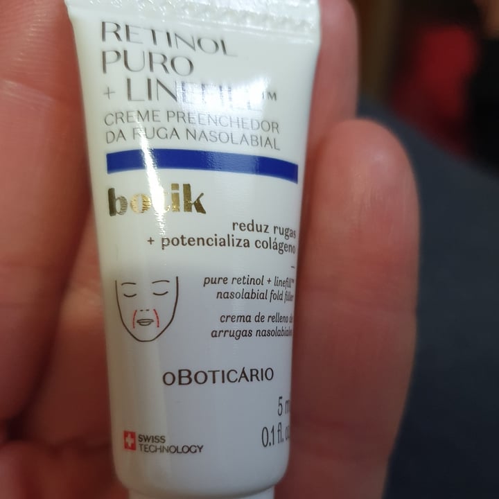 photo of O Boticário retinol + linefill puro nasolabial shared by @marinhoheloisa on  09 Jul 2022 - review