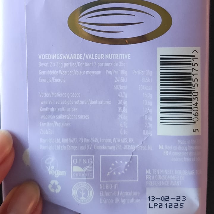 review photo of Raw Halo Mylk & Vanilla Organic Raw Chocolate shared by @milvi4ka on 03 Mar 2022 - review