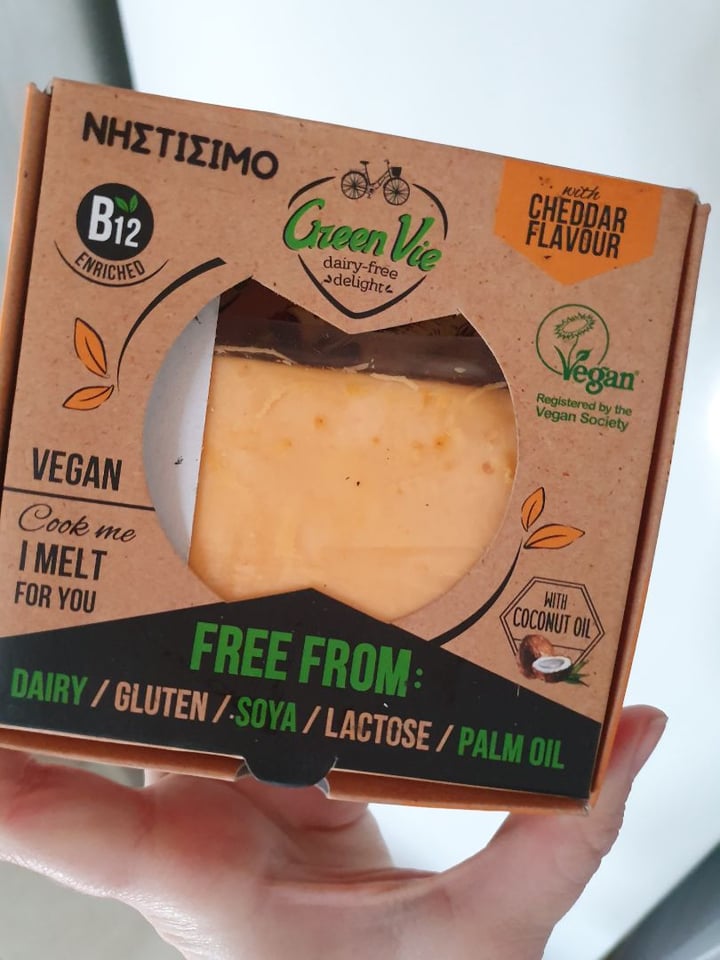 photo of GreenVie Foods Cheddar Flavour shared by @anistavrou on  03 Feb 2020 - review