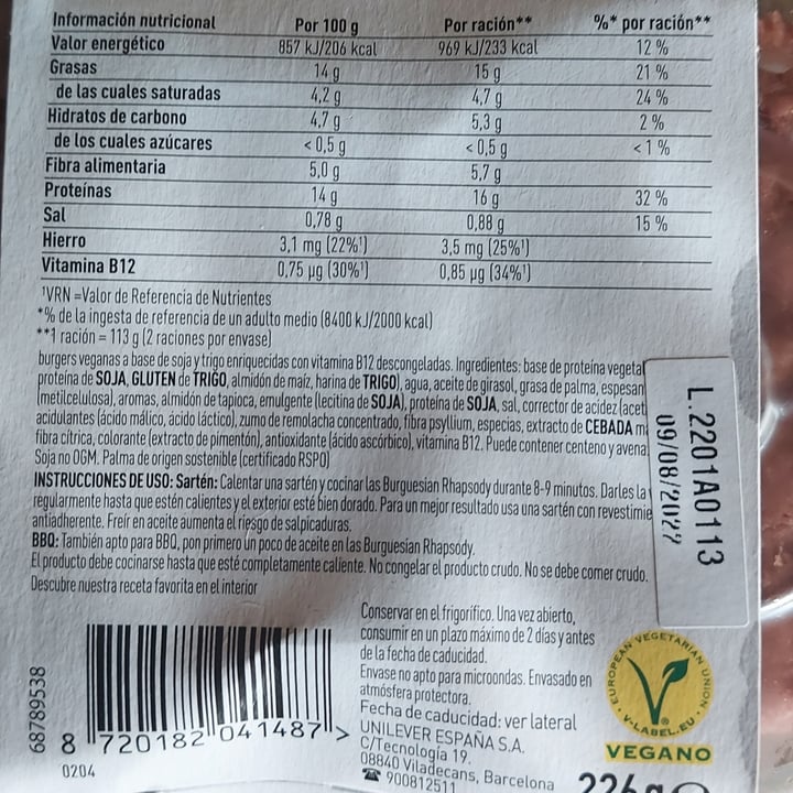review photo of The Vegetarian Butcher burguesian rhapsody shared by @veganlicious on 01 Aug 2022 - review