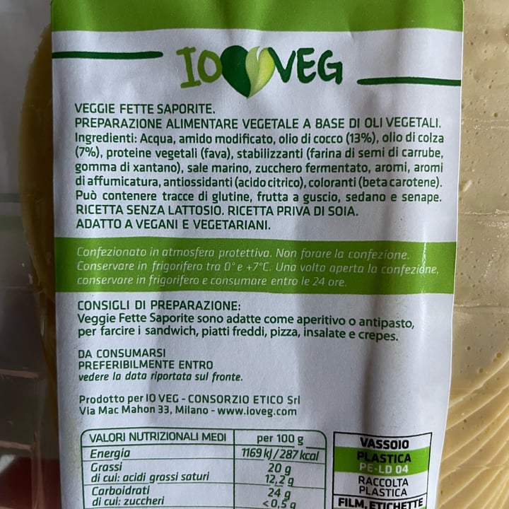 photo of ioVEG VEGGIE Fette Saporite shared by @misosoup on  15 Jul 2022 - review