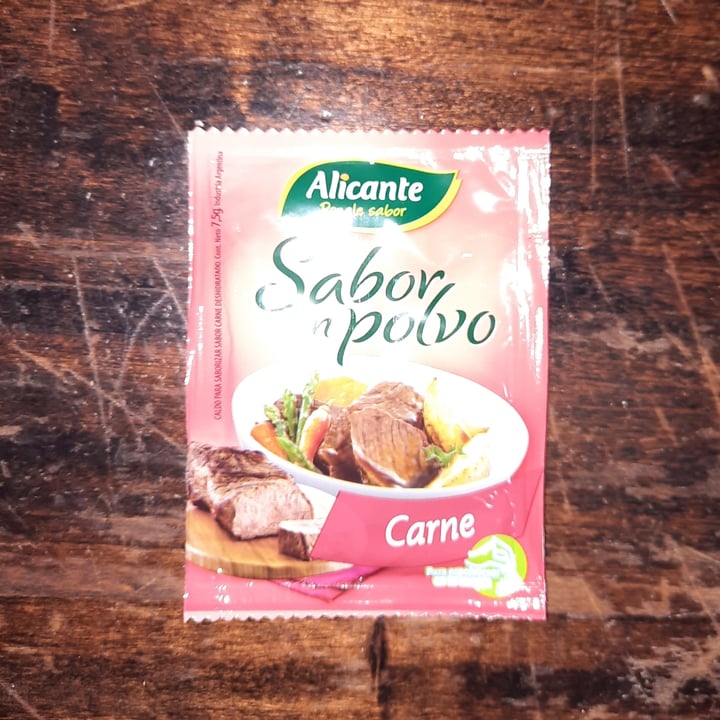photo of Alicante Sabor en Polvo Carne shared by @veganhoppe on  19 Aug 2021 - review