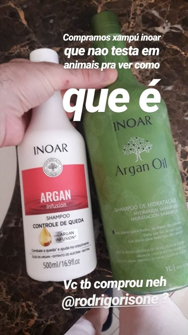 photo of Inoar Shampoo Argan shared by @renatoff on  31 Mar 2020 - review