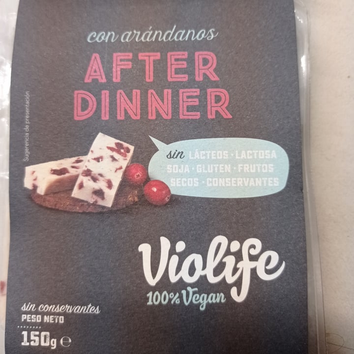 review photo of Violife After Dinner con Arándanos shared by @raqueeel on 01 Sep 2020 - review