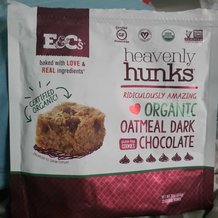 photo of E&C's Heavenly Hunks Oatmeal Dark Chocolate shared by @fatherveg on  20 Dec 2020 - review