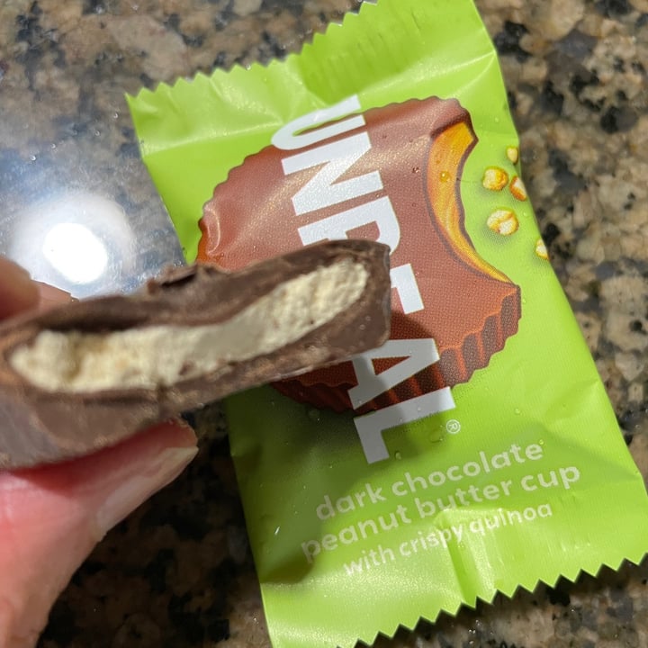 photo of UNREAL Dark Chocolate PB Cups with Crispy Quinoa shared by @karenasp on  13 Nov 2021 - review