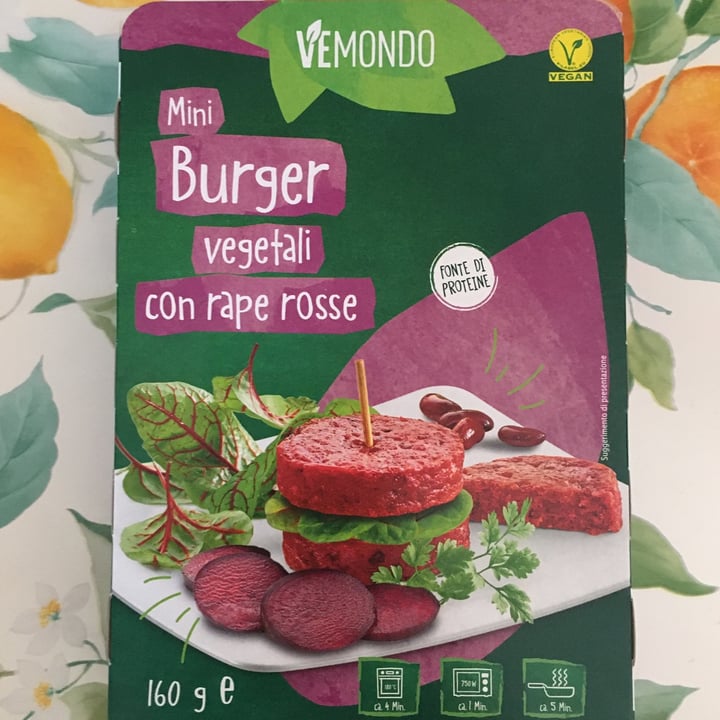photo of Vemondo  burger vegetali con rape rosse shared by @valeriadess on  18 Sep 2022 - review