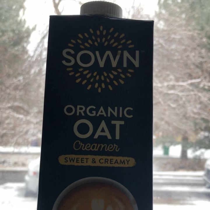 photo of Sown Organic Oat Creamer, Sweet and Creamy shared by @happyveganmomma on  14 Dec 2021 - review