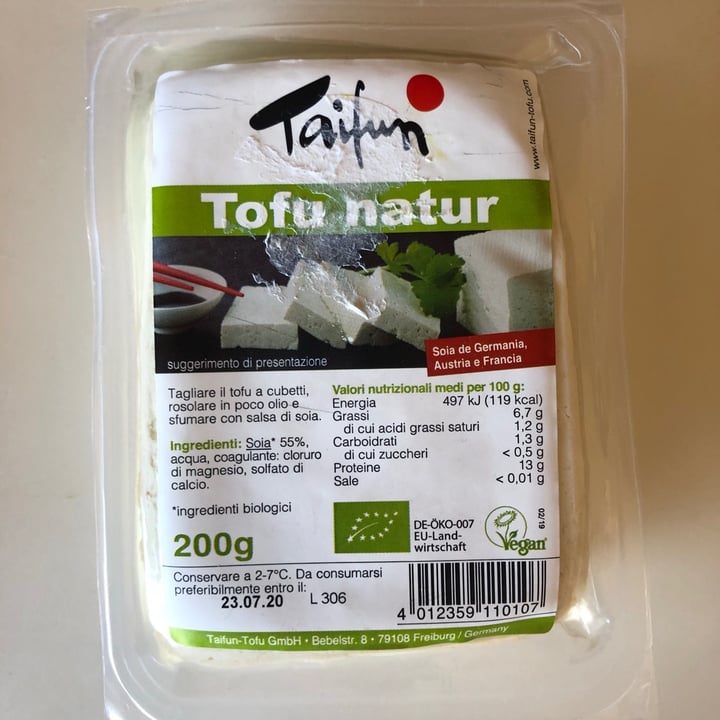photo of Taifun Tofu natur shared by @federicapietroniro on  20 Jul 2020 - review