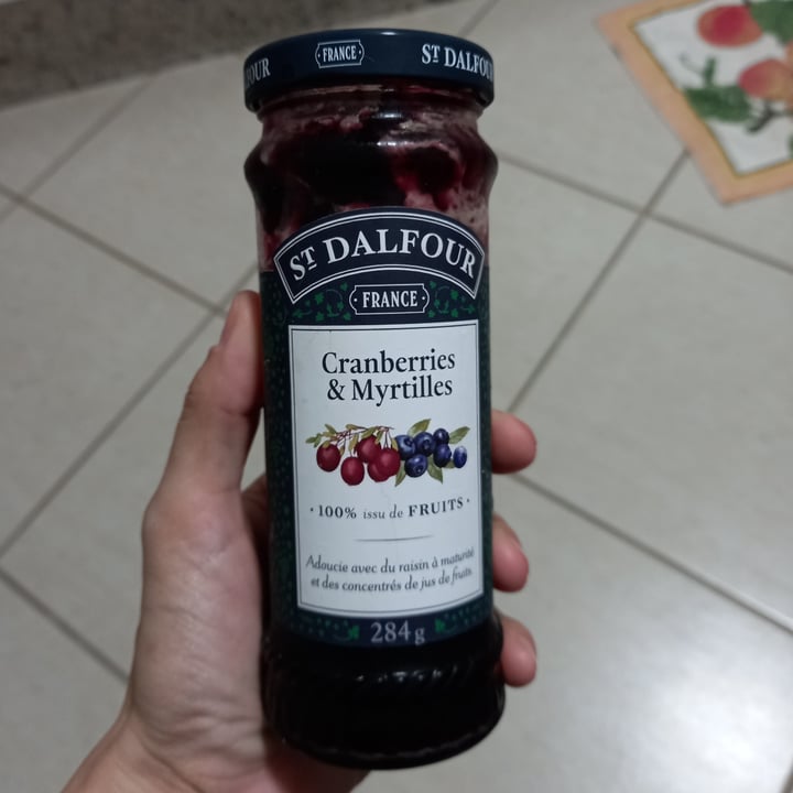 photo of St. Dalfour Confiture myrtilles crandberries shared by @danimarques on  15 Jun 2022 - review