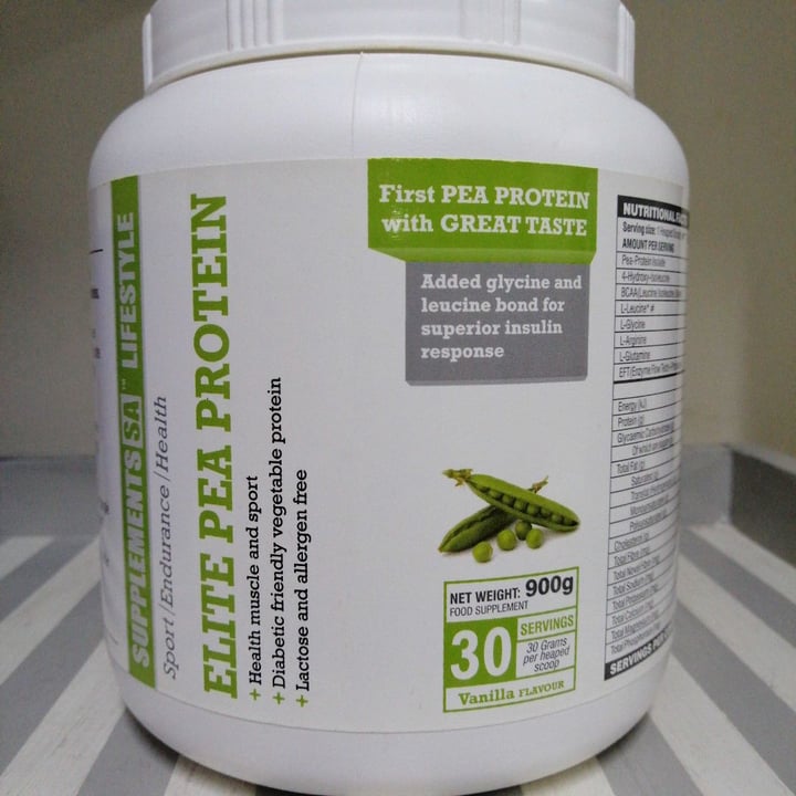 photo of Supplements SA Lifestyle Elite Pea Protein shared by @lillianjvv on  08 Dec 2019 - review