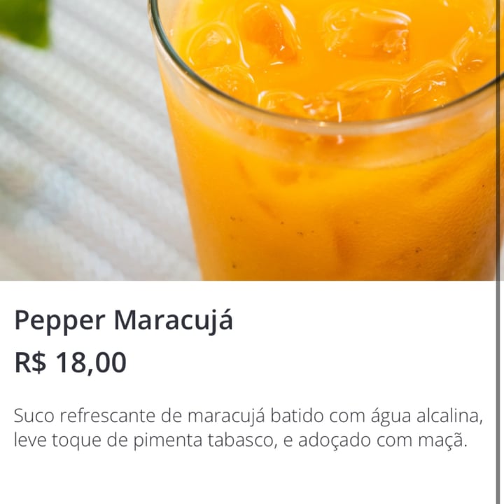 photo of GANIC LAB* Suco Pepper Maracujá shared by @fevalente on  18 Nov 2022 - review