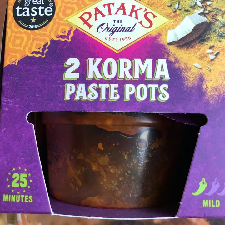 photo of Patak's Korma Paste shared by @einsteinmcallister on  04 May 2021 - review