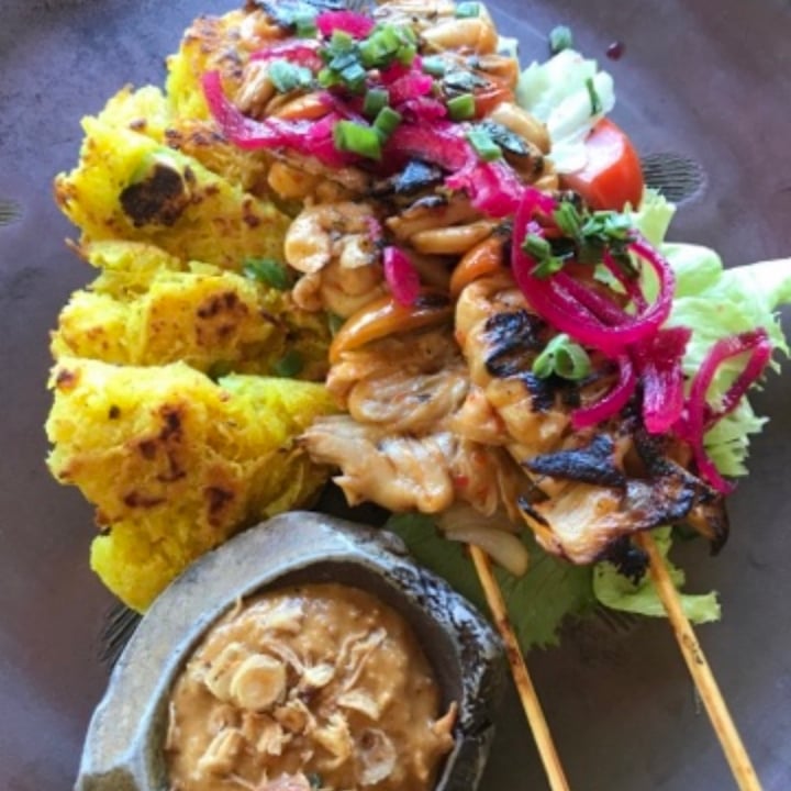 photo of Moksa Plant-based Restaurant & Permaculture Garden Sate Kebab shared by @veganandstrong on  30 Sep 2021 - review