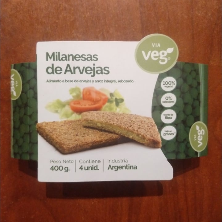 photo of Via Veg Milanesa Arvejas shared by @vickyr on  25 Jul 2020 - review